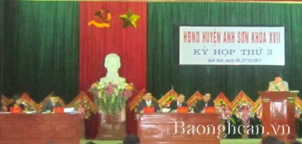 Kỳ họp thứ 3- HĐND huyện Anh Sơn: 17/25 chỉ tiêu KT-XH đạt và vượt kế hoạch