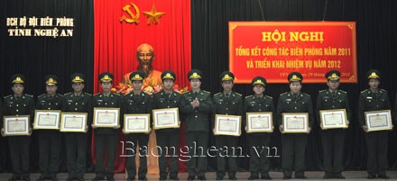 Bộ chỉ huy BĐBP Nghệ An tổng kết công tác biên phòng năm 2011