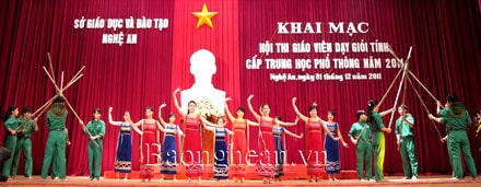 Khai mạc Hội thi giáo viên dạy giỏi tỉnh cấp THPT chu kỳ 2011-2015
