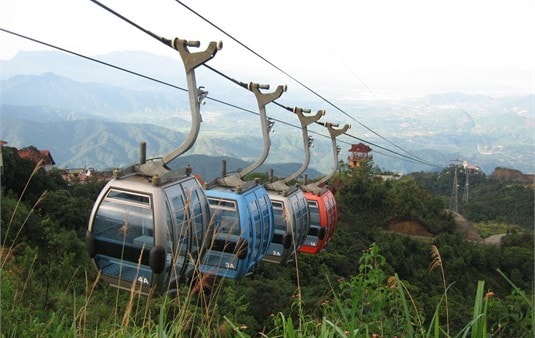 Hà Tĩnh: Đưa vào sử dụng hệ thống cáp treo chùa Hương Tích