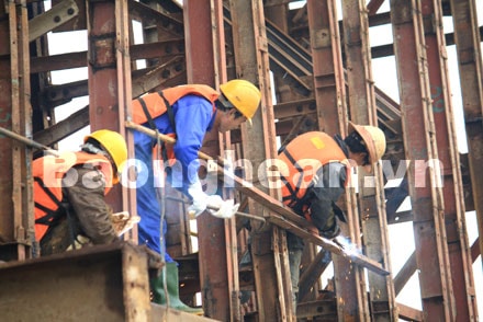 Đẩy nhanh tiến độ thi công công trình Cầu Bến Thuỷ II