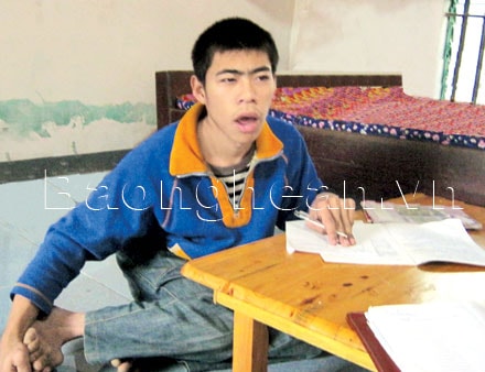 Nghị lực của học sinh khuyết tật