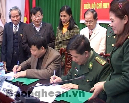 BĐBP Nghệ An ký kết quy chế phối hợp với với các cơ quan, ban ngành cấp tỉnh