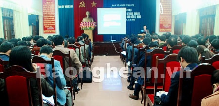 Ban Tổ chức Tỉnh ủy tập huấn thi hành Điều lệ Đảng