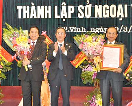 Công bố thành lập Sở Ngoại vụ Nghệ An