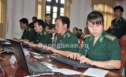 Bộ đội biên phòng Nghệ An tổ chức Hội thi Cơ yếu giỏi năm 2012