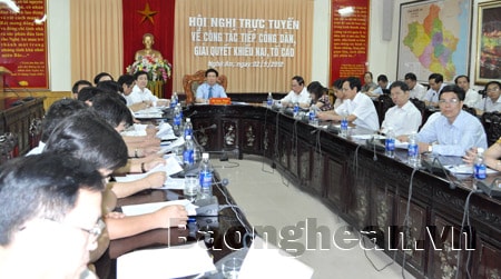 Hội nghị trực tuyến toàn quốc về công tác tiếp công dân, giải quyết khiếu nại tố cáo