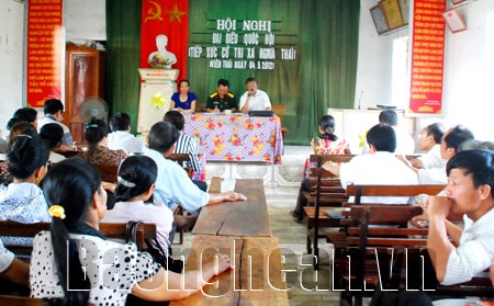 Đại biểu Quốc hội tiếp xúc cử tri xã Nghĩa Thái - huyện Tân Kỳ