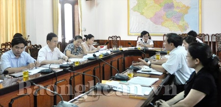 Ban VH -XH ( HĐND tỉnh) làm việc với Sở Giáo dục - Đào tạo về quy hoạch mạng lưới trường lớp