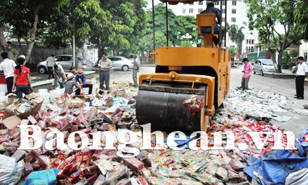 Chi cục Quản lý Thị trường: Tiêu hủy hơn 60 mặt hàng cấm
