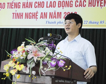 Khai giảng khóa đào tạo tiếng Hàn cho lao động 3 huyện nghèo