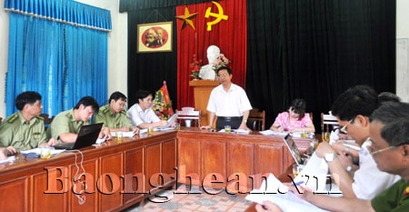 Ban Pháp chế HĐND tỉnh giám sát tại Hạt Kiểm lâm Tương Dương