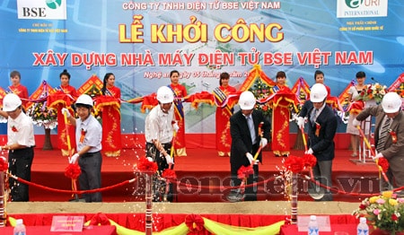 Lễ khởi công xây dựng Nhà máy Điện tử BSE Việt Nam
