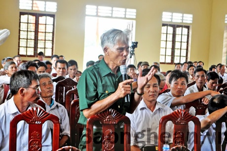 Đại biểu Quốc hội tiếp xúc cử tri xã Nghi Phong - Nghi Lộc