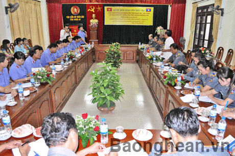 Ký kết hợp tác giữa Viện KSND tỉnh Nghệ An và Viện KS tỉnh Xiêng Khoảng (Lào)