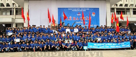 Trường ĐH Vinh ra quân chiến dịch hè tình nguyện năm 2012