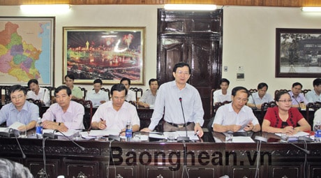 Ban chỉ đạo T.Ư Chương trình mục tiêu Quốc gia xây dựng nông thôn mới làm việc tại Nghệ An