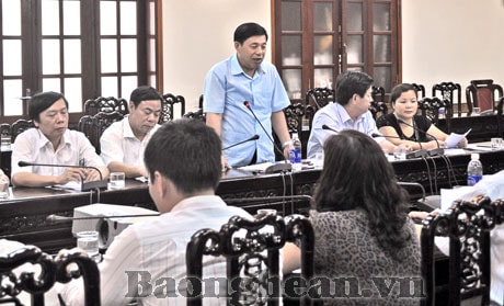 Tổng cục Du lịch Việt Nam làm việc với UBND tỉnh