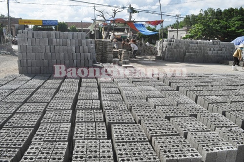 Sản xuất gạch không nung ở Quỳnh Văn - Quỳnh Lưu