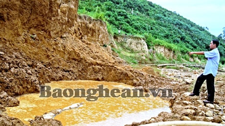 Lại xảy ra một vụ sập hầm vàng tại huyện Tương Dương