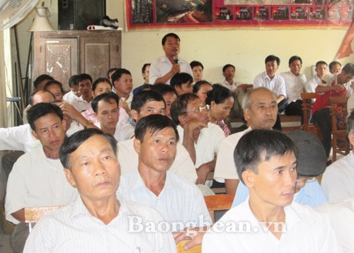 Đại biểu Quốc hội tiếp xúc cử tri xã Tam Sơn (Anh Sơn)