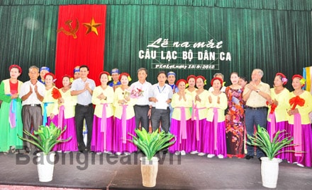 Ra mắt Câu lạc bộ Dân ca Xứ Nghệ phường Lê Lợi