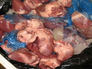 Dừng nhập phủ tạng, phụ phẩm gia súc, gia cầm