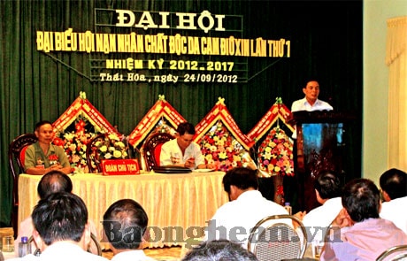 Hội Nạn nhân chất độc Da cam/Dioxin TX Thái Hòa đại hội lần thứ nhất