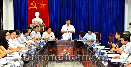 UBND tỉnh thống nhất kế hoạch tổ chức các hoạt động Kỷ niệm 44 năm chiến thắng Truông Bồn ( 31/10/1968 -2012)