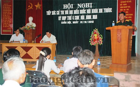 ĐBQH tiếp xúc cử tri huyện Quỳ Châu