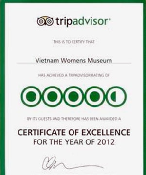 Bảo tàng Phụ nữ VN được website TripAdvisor bình chọn