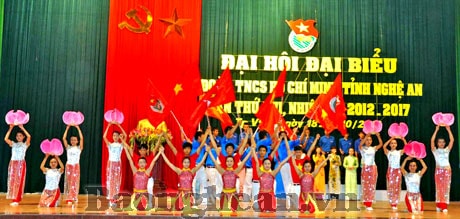 Đại hội Đại biểu Đoàn TNCS Hồ Chí Minh tỉnh Nghệ An lần thứ XVI - Nhiệm kỳ 2012-2017 thành công tốt đẹp