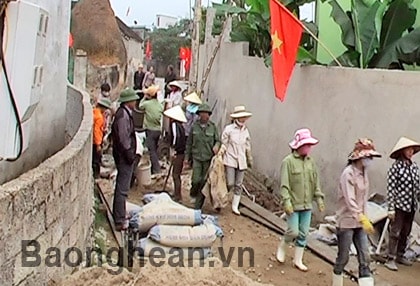 “Dân vận khéo” trong xây dựng nông thôn mới ở Yên Thành