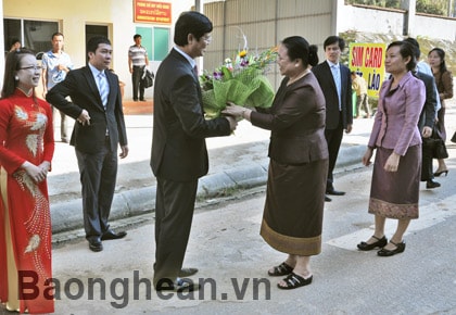 Bộ trưởng Bộ Lao động và Phúc lợi xã hội Lào thăm và làm việc tại Nghệ An