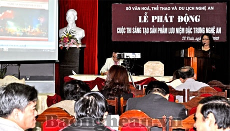 Phát động thi sáng tạo sản phẩm lưu niệm đặc trưng Nghệ An