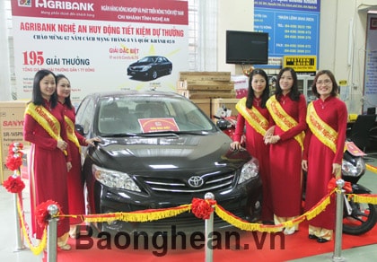 Ngân hàng Agribank Nghệ An quay số mở thưởng huy động tiết kiệm dự thưởng