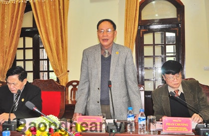 Thường trực Tỉnh uỷ làm việc với Hội nạn nhân chất độc da cam/đioxin Việt Nam