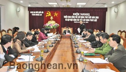 Nâng cao chất lượng xây dựng pháp luật của Đoàn đại biểu Quốc hội Nghệ An