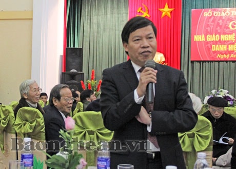 Sở Giáo dục và Đào tạo: Gặp mặt nhà giáo Nghệ An được tặng thưởng các danh hiệu cao quý