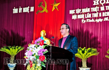Quán triệt và triển khai thực hiện Nghị quyết Hội nghị lần thứ 6- BCH TƯ Đảng (Khóa XI)