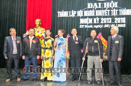 Đại hội Hội người khuyết tật thành phố Vinh nhiệm kỳ 2013 -2018