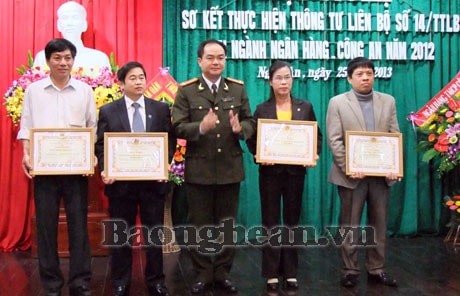 Ngành Công an – Ngân hàng sơ kết thực hiện quy chế phối hợp đảm bảo ANTT