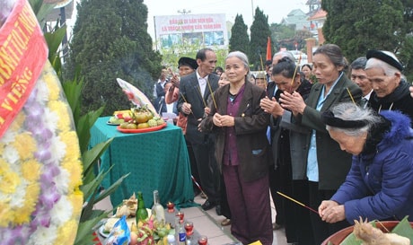 Lễ tế kỷ niệm 80 năm ngày mất của Nhà cách mạng tiền bối Lê Hồng Sơn