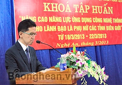 Tập huấn Nâng cao năng lực ứng dụng CNTT cho lãnh đạo là phụ nữ các tỉnh biên giới