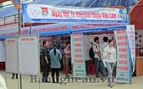 Ngày hội việc làm cho thanh niên thành phố Vinh