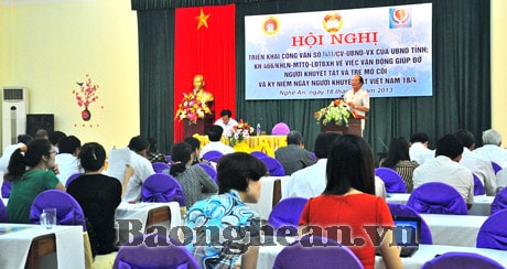 Quan tâm hỗ trợ sinh kế cho người khuyết tật và trẻ mồ côi