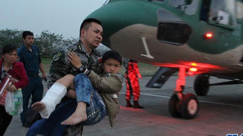 Trung Quốc tiếp tục nỗ lực cứu hộ nạn nhân động đất.