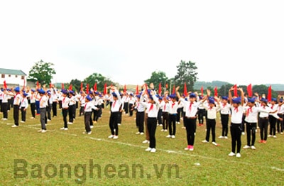 Xã Thành Sơn ( Anh Sơn): Khai mạc Đại hội thể dục thể thao