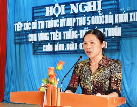 Đại biểu quốc hội tiếp xúc cử tri huyện Quỳ Châu