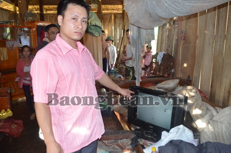 Quỳ Châu: Mưa lớn kèm lốc xoáy làm tốc mái nhà dân